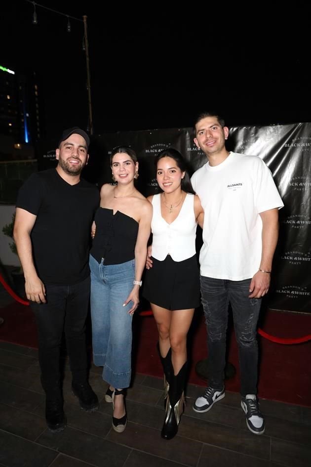 David Jiménez, Eillein Cantú, Aydé Torres y Fernando Sánchez