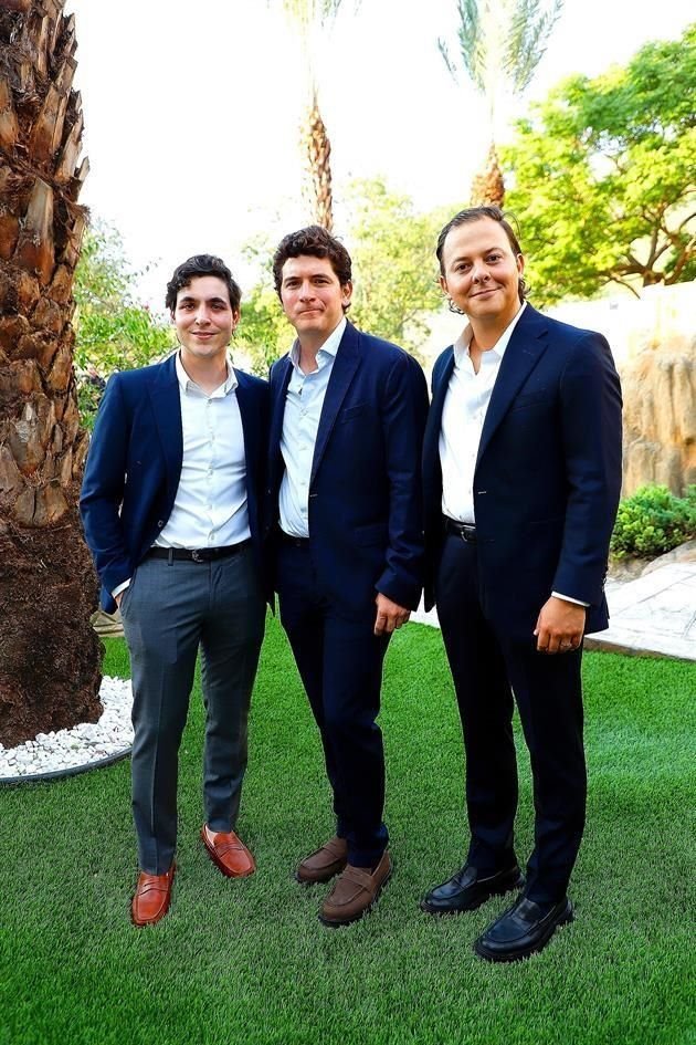 Diego Rodríguez, Álvaro Miller y Jaime Madero