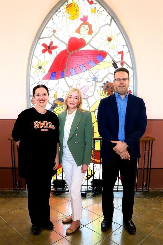 Diana Farías, Bárbara Herrera y Ricardo Marcos