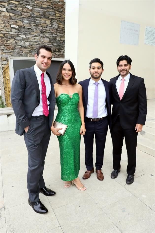 Adrián Meouchi, Gaby Garza, José Luis Montemayor y Claudio Pérez