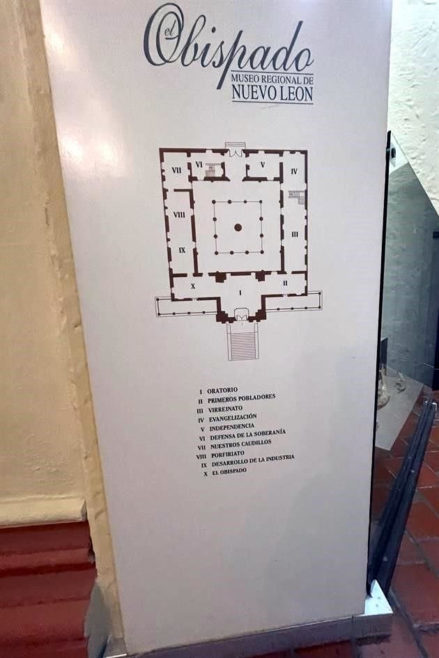 Interior del Museo Regional del Obispado.