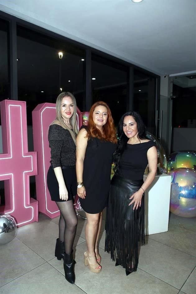 Brenda Fabela, Billi Dávalos y Miryam Serna