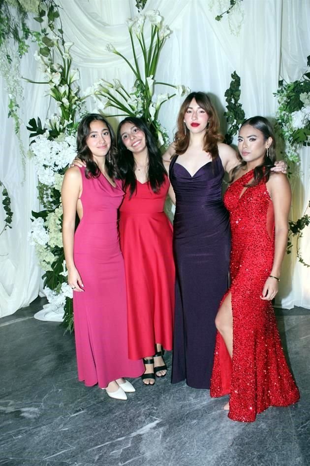 Elena Cantú, Mayte Castellanos, Ángela Almaguer y Miranda García