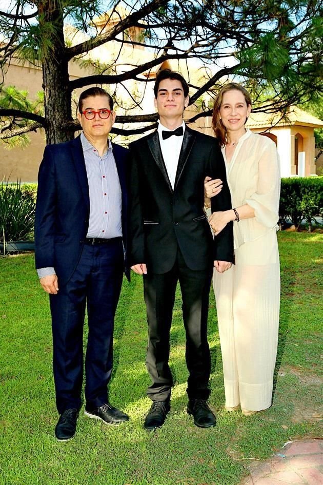 Mauricio Marchand, Gabriel Marchand y Márgara Treviño de Marchand