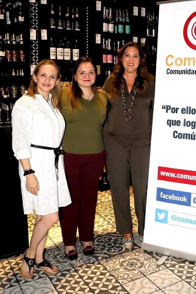 Cecilia Navarro de Marcos, Blanca Torres y Gabriela Farías de Aretos