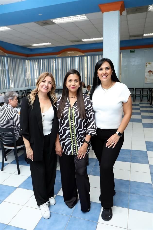 Zynthia Vanegas, Mónica Pérez y Alba Hidalgo