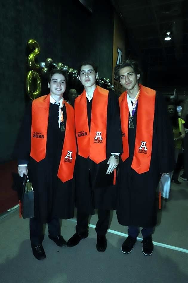 Germán Díaz, Daniel García y Eugenio Iza