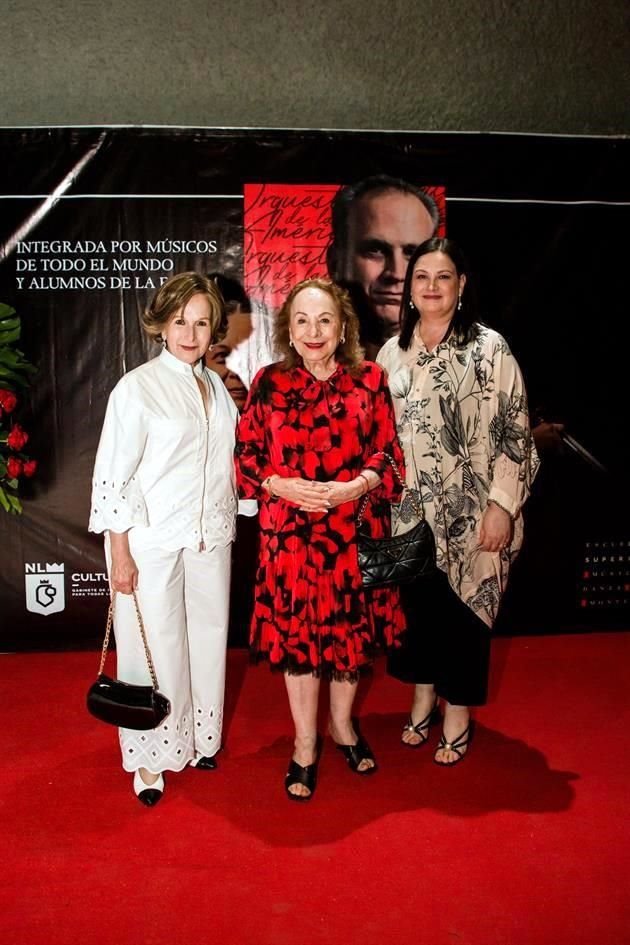 Aurora Cantú de Cagnasso, Adriana Tijerina y Martha García de Barragán