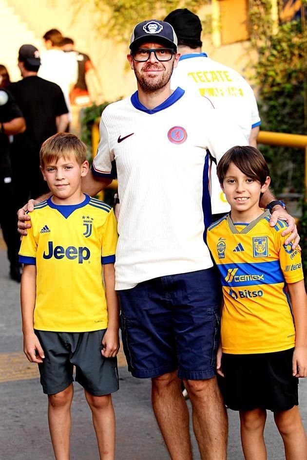 Matías Rivero, Graciano Cantú y Nicolás Cantú