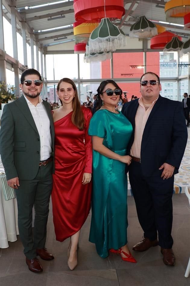 Josél Luis Gutiérrez, Lucy Diez, Karla Guerrero y Julio Andrés Garza