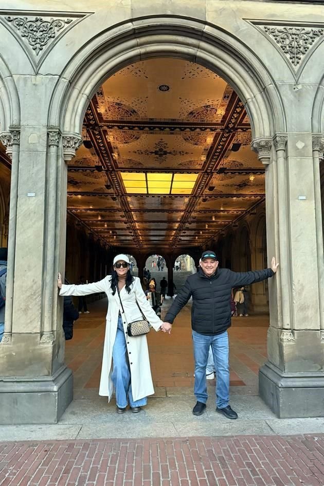 Alejandra Moncada de Montemayor y Óscar Montemayor, en Nueva York