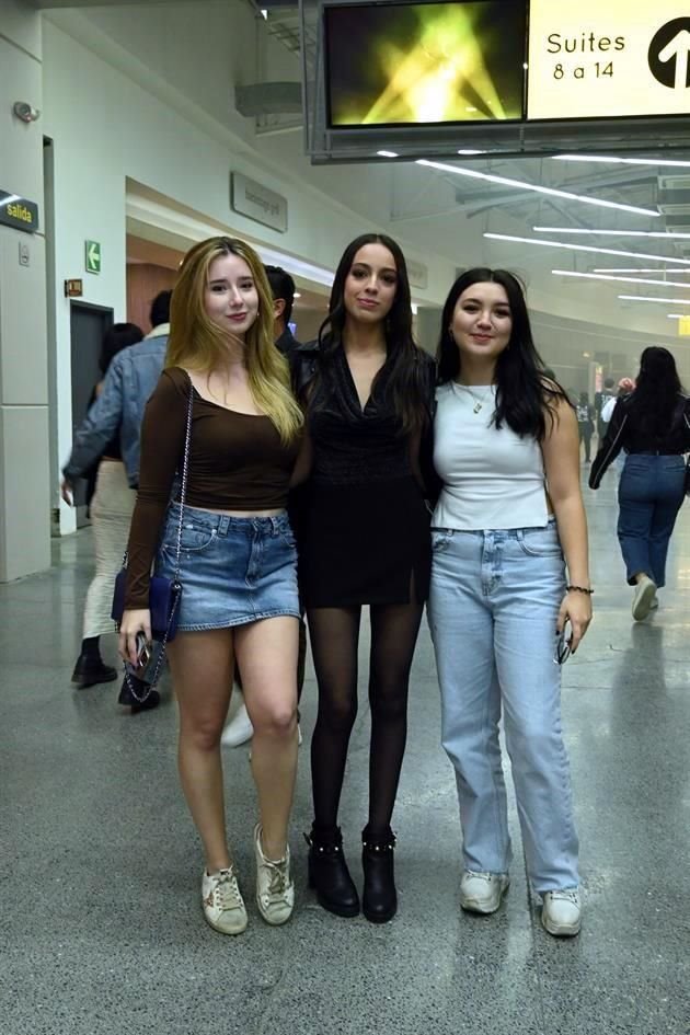 Mía Dávila, Sofía González y Gloria Cáceres