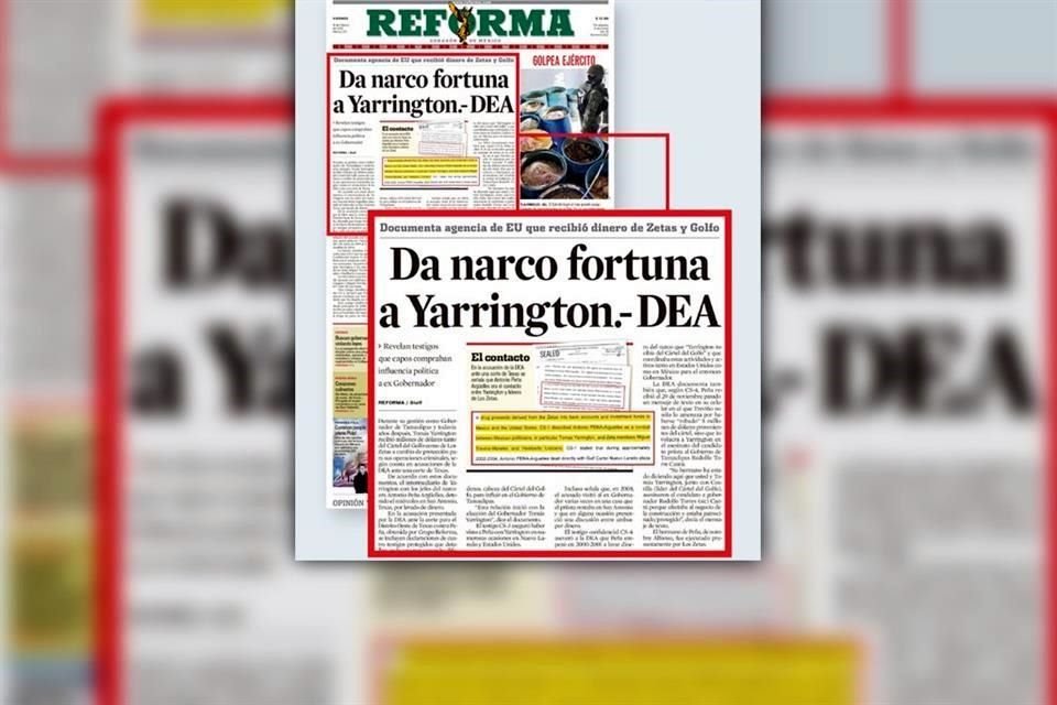 En 2012, REFORMA documentó la acusación de la DEA contra el ex Gobernador.