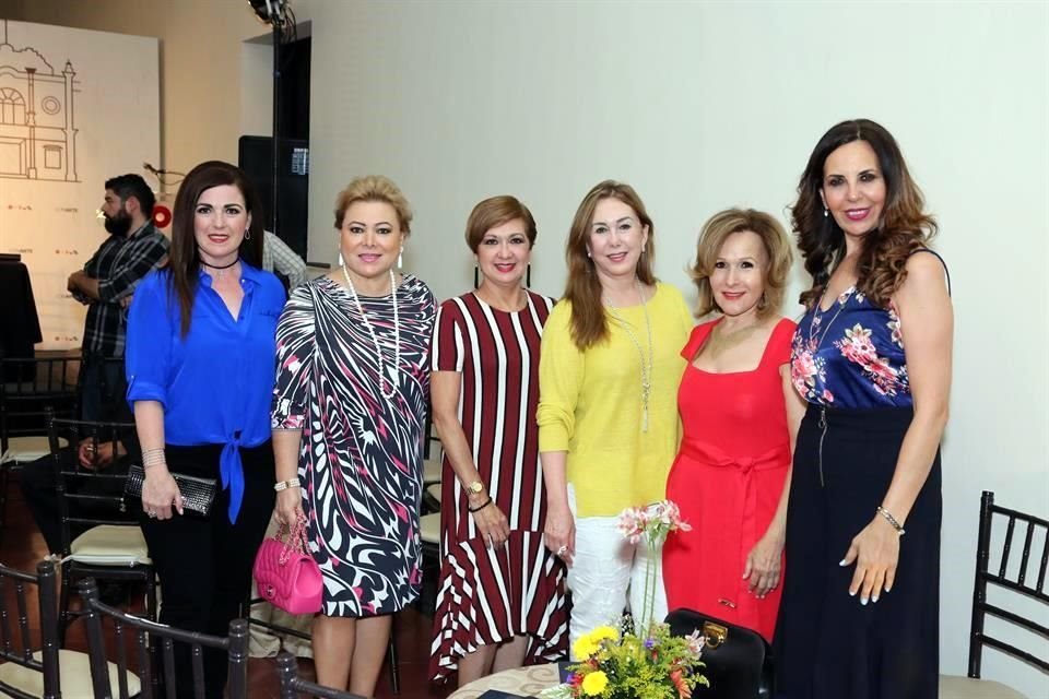 Marlene Dávila de Rodríguez, Marina Benavides de Castilla, Soraya Rodríguez, Nancy Montemayor, Adriana Tijerina y Liz Cantú