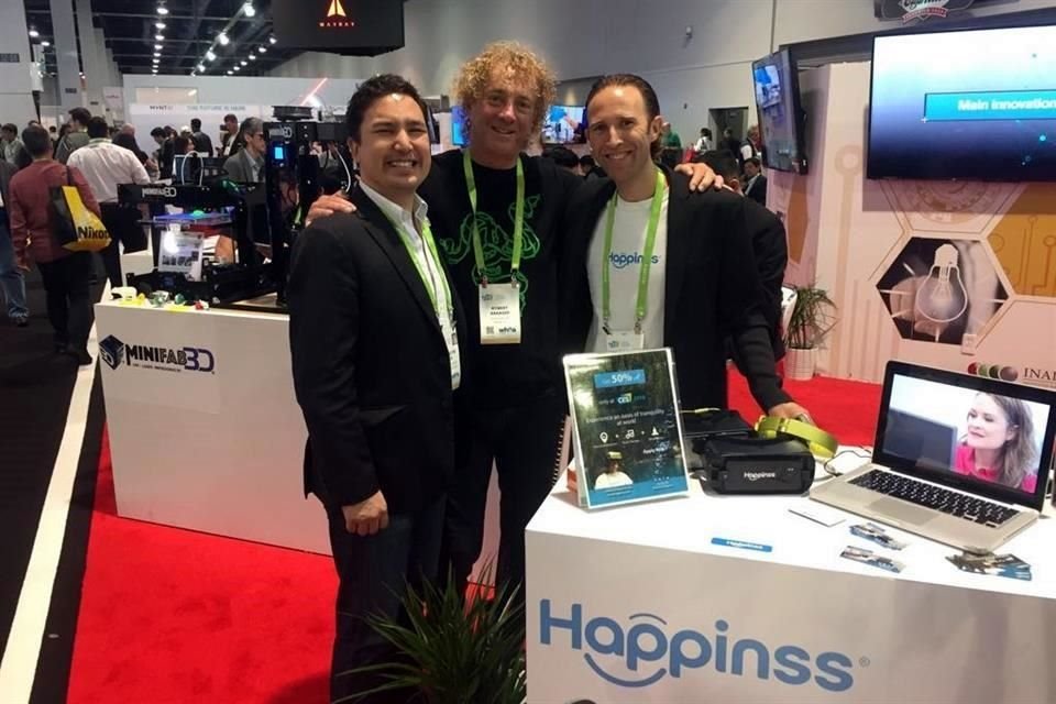 Happinss, que tiene una plataforma de realidad virtual que ayuda a bajar el estrés de los trabajadores, es una de las jaliscienses que participó en la edición 2018 del CES, en Las Vegas.