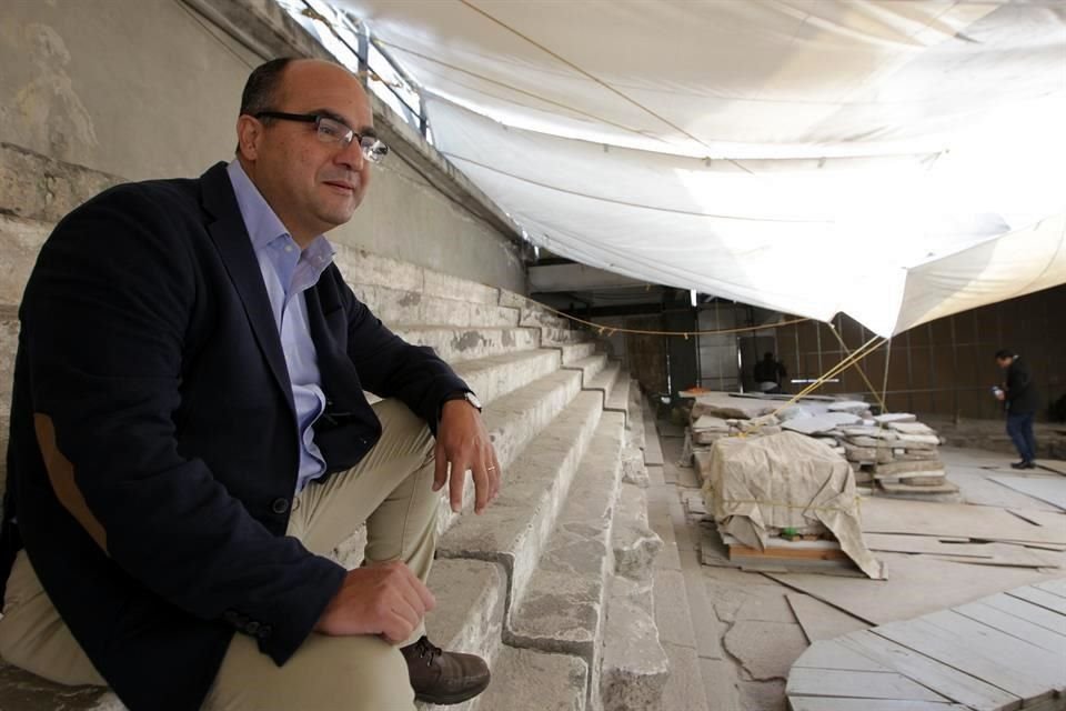 'Estamos muy contentos porque se cumplen cuatro décadas de trabajos ininterrumpidos en el corazón de la Ciudad de México', dijo Leonardo López Luján, director del proyecto Templo Mayor.