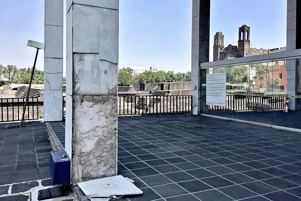 El Centro Cultural Universitario Tlatelolco sufrió daños en el sismo del 19 de septiembre.