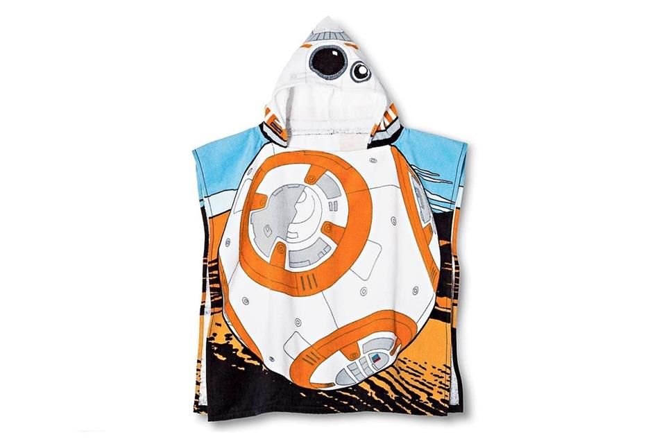 Después de un buen baño, la toalla Star Wars Classic con capucha de algodón lo resguardará.