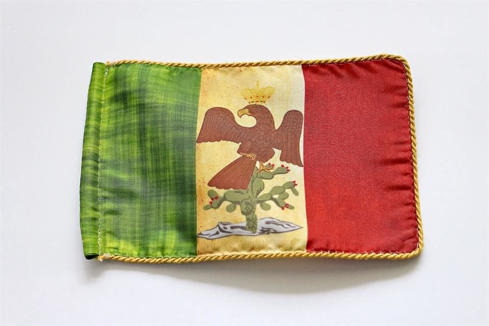 Bandera de Agustín de Iturbide. Primer Imperio de México (1822-1823)