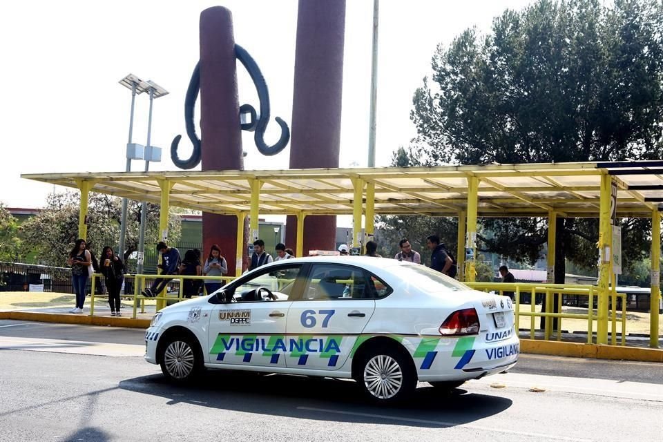 En Ciudad Universitaria se incrementaron los patrullajes de las unidades Auxilio UNAM.