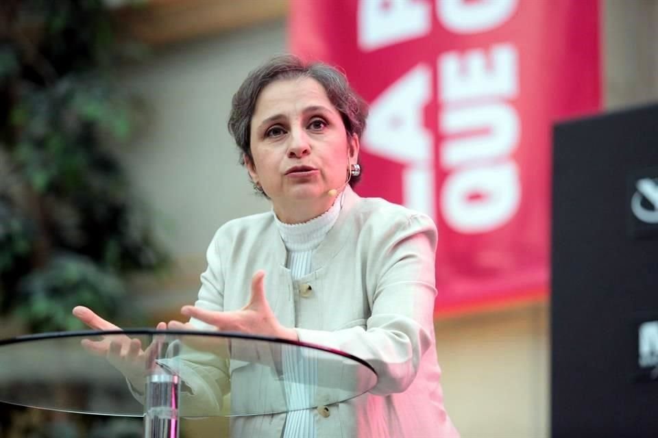 La periodista Carmen Aristegui.