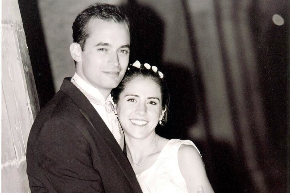 Marzo de 1999. El día de su boda con Miguel Treviño.