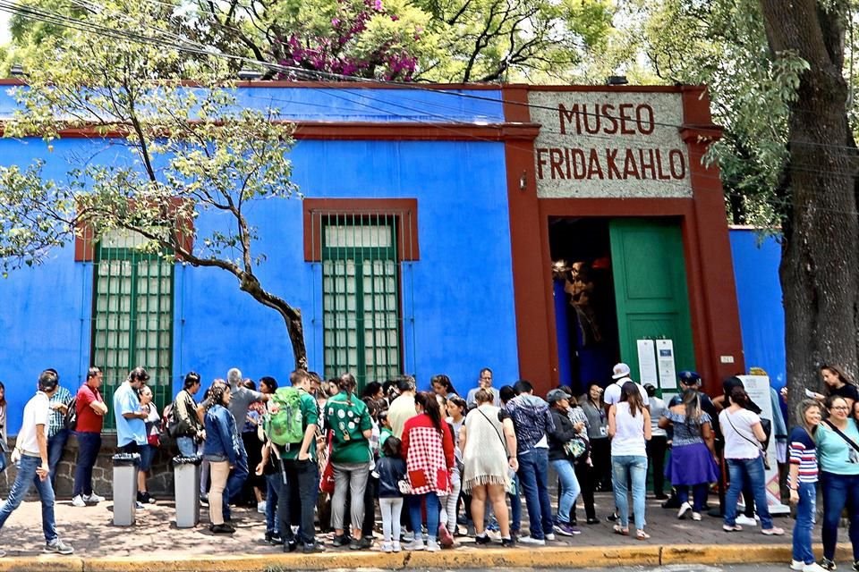 El Museo Frida Kahlo, en Coyoacán, suele recibir más de 2 mil visitas al día.