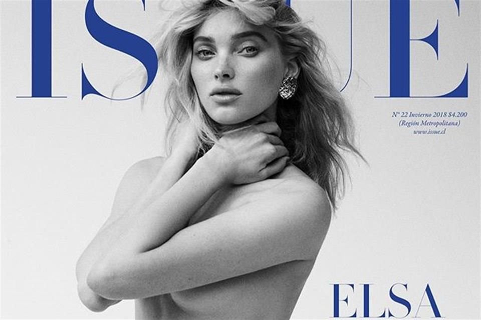 La modelo Elsa Hosk posó topless para la más reciente portada de la revista Issue.