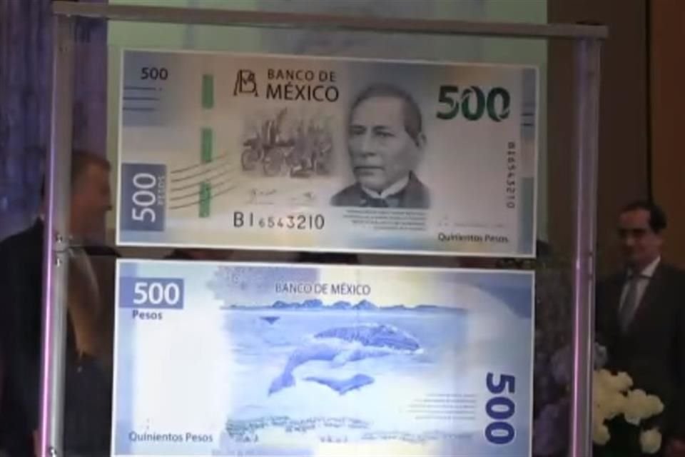 El nuevo billete de 500 pesos plasmó la imagen de Benito Juárez, como también la tienen los billetes de 20 pesos.