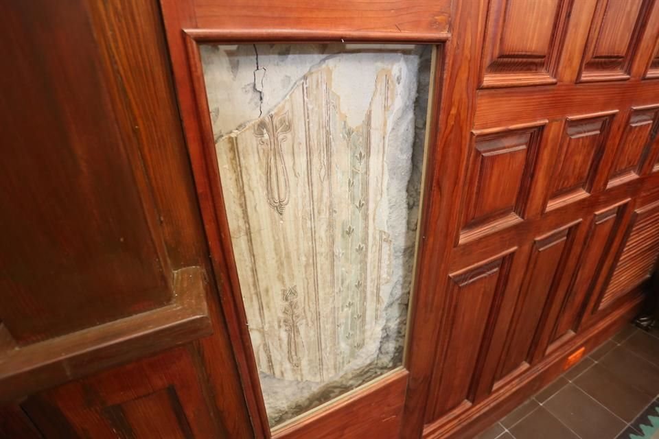 Fragmento de la decoración antigua.