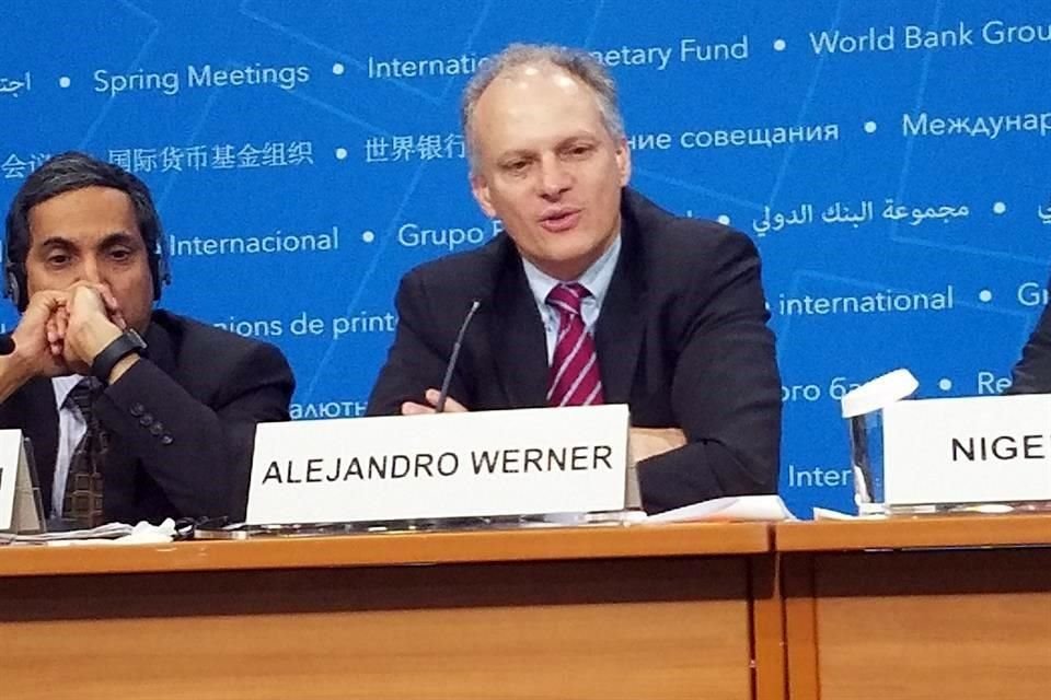 Alejandro Werner, director del departamento del Hemisferio Occidental del Fondo Monetario Internacional.