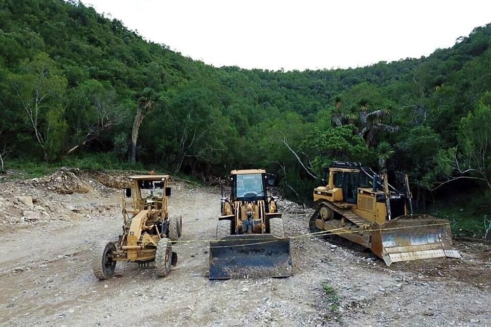 Los trabajos que iniciaron en el Ejido Mojarras, en Doctor González, en la Sierra de Picachos, están detenidos desde agosto.