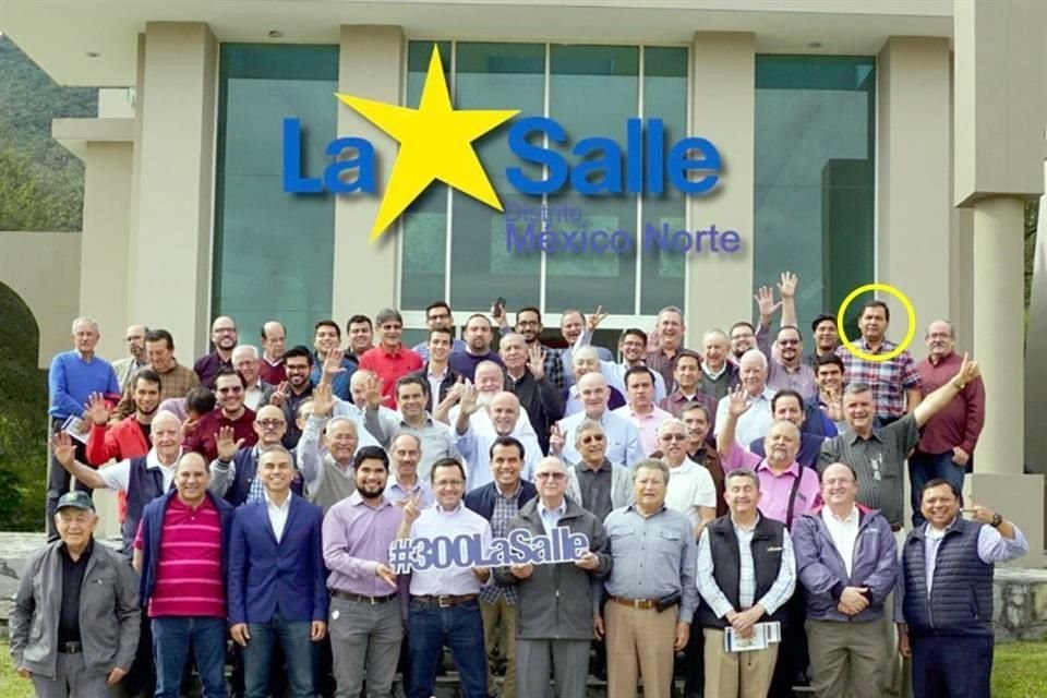 El Hermano Alejandro Gaxiola (círculo), que dirigía el Voluntariado de El Salto, en Durango, cuando fueron los abusos.