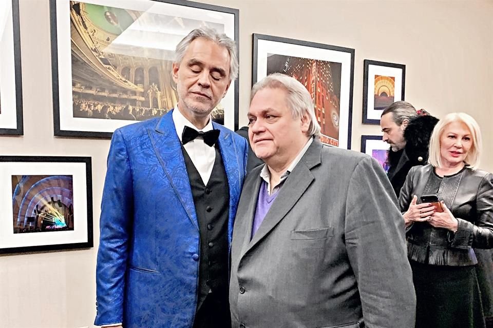 El empresario regiomontano es muy amigo de Andrea Bocelli.