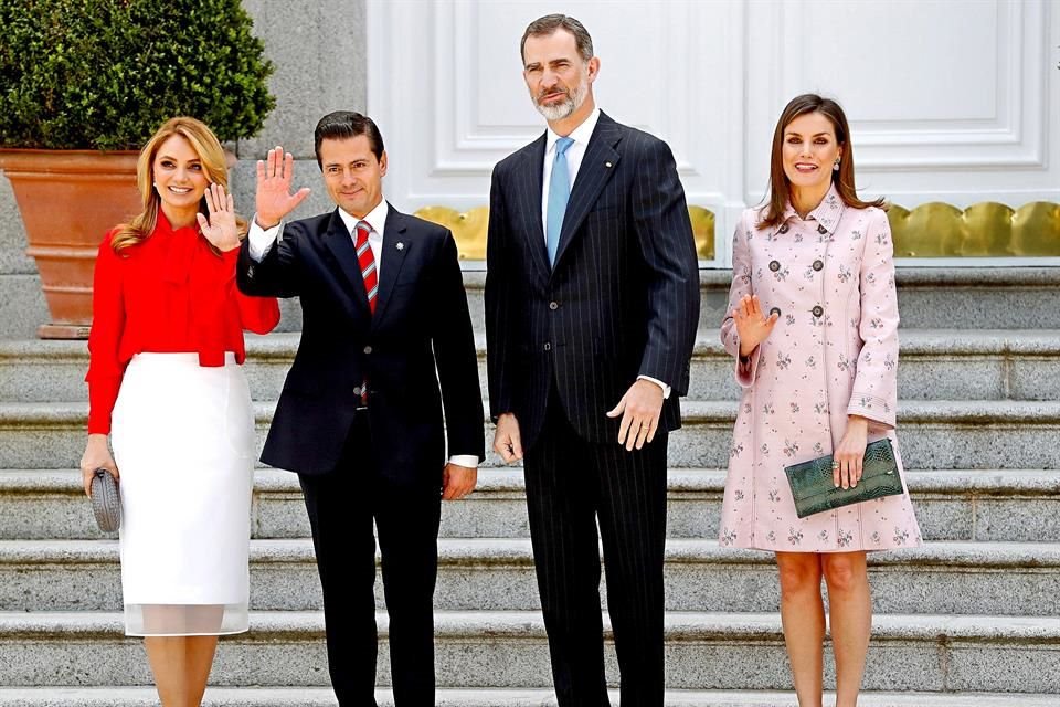 Brillaron la Reina Letizia y La Primera Dama Angélica Rivera en encuentro de Estado.