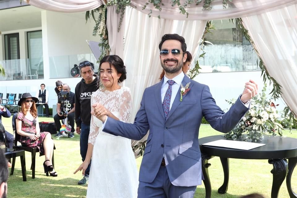 Este sábado se filmó la escena de la boda que desata toda la historia en la película.