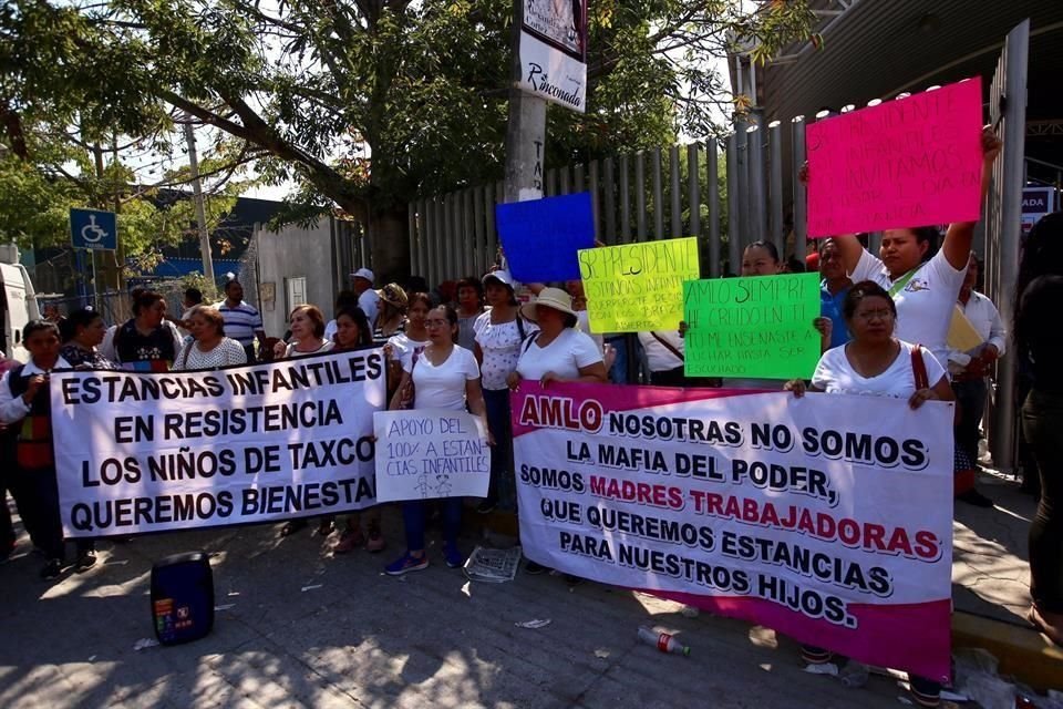 Como en otras partes del País, en Iguala también hubo protestas por el recorte a las estancias infantiles.