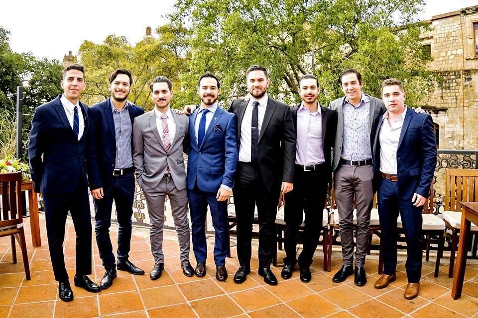 Mauricio Salgado, Ramón Sepúlveda, Aldo de León, EL NOVIO, Joaquín Quintanilla, Juan José Treviño, Santiago Barragán y Daniel Benavides