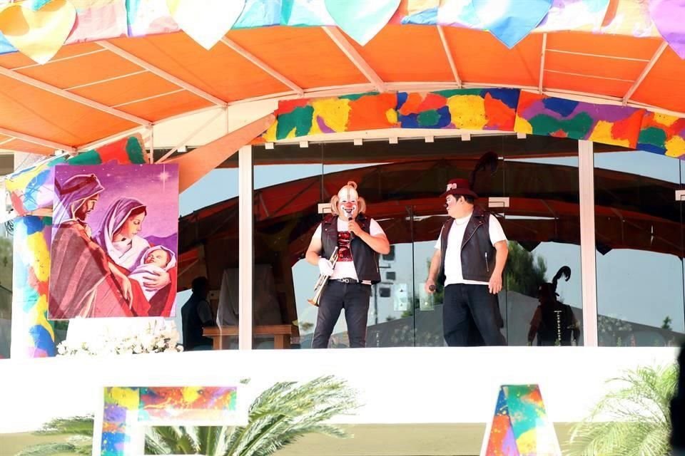 Los Payasónicos animaron durante el evento