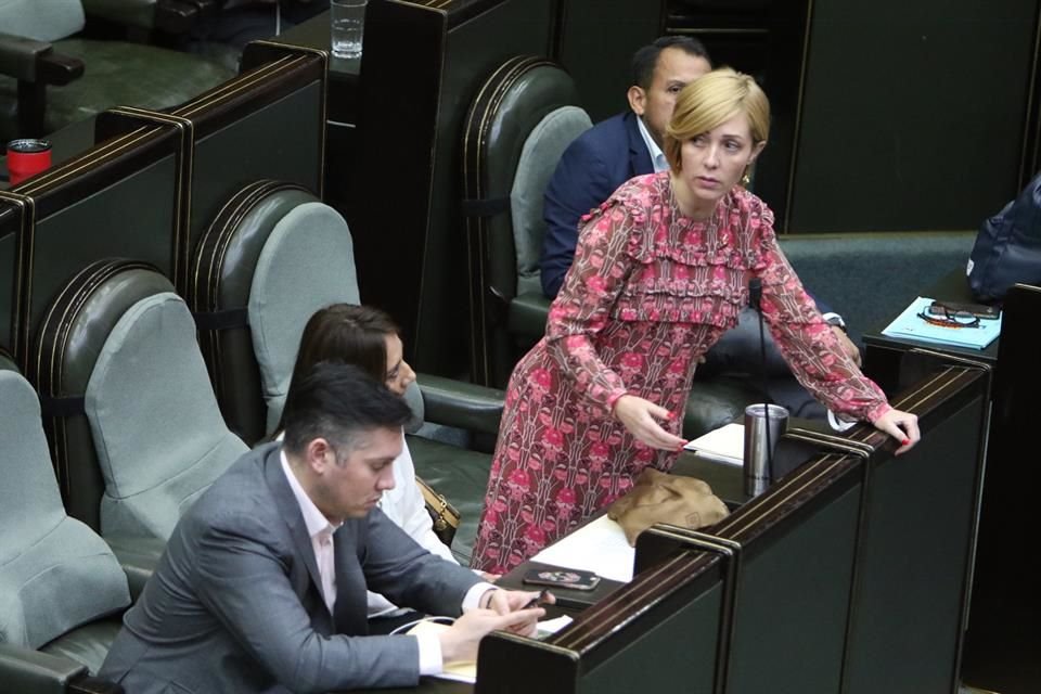 La Diputada Claudia Tapia toma la palabra para defender el exhorto que propuso.