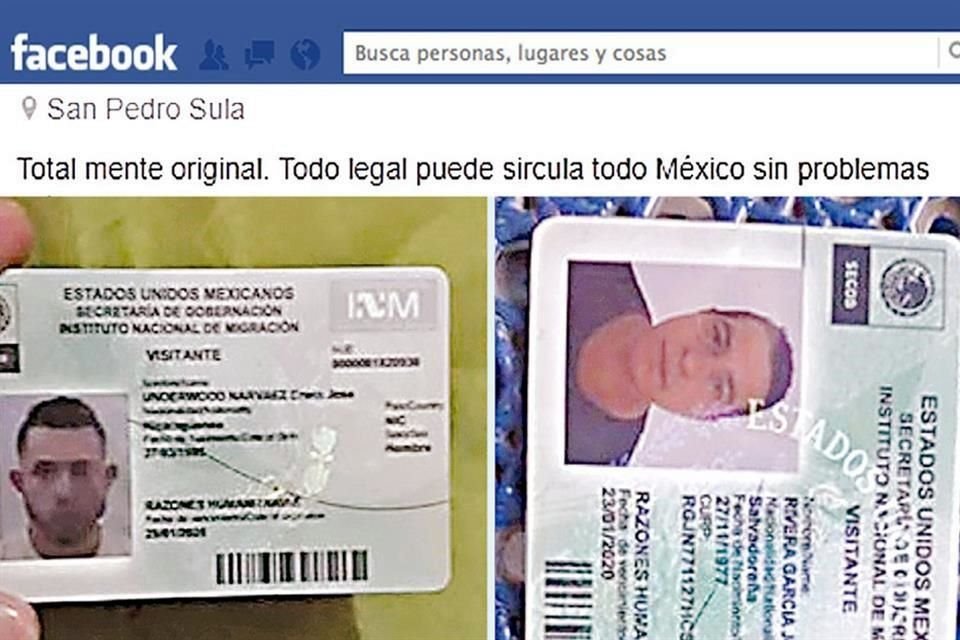 El documento es ofrecido en varios grupos de Facebook.