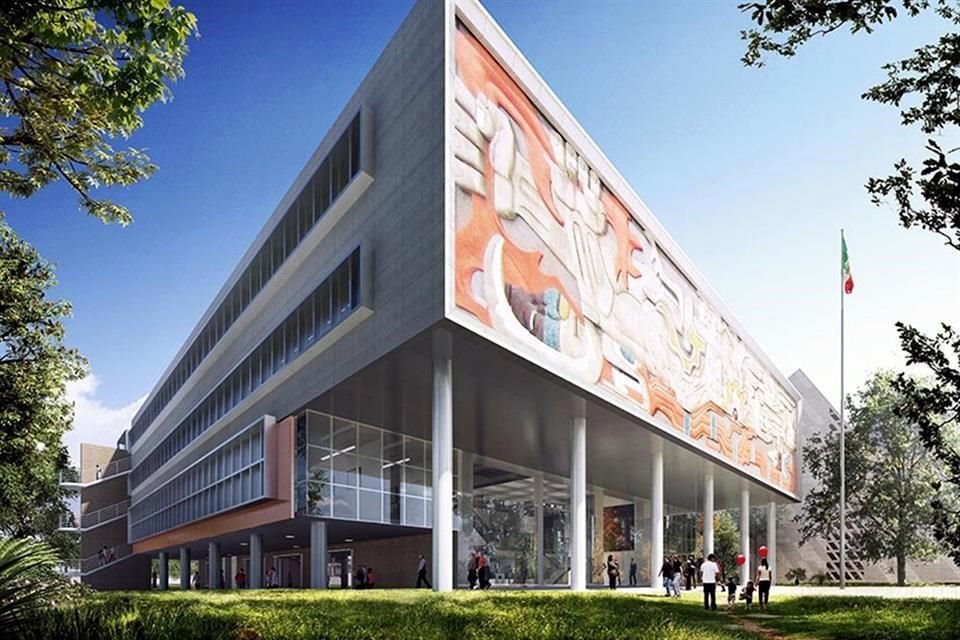 Proyección de la remodelación de la Rectoría del Tecnológico.