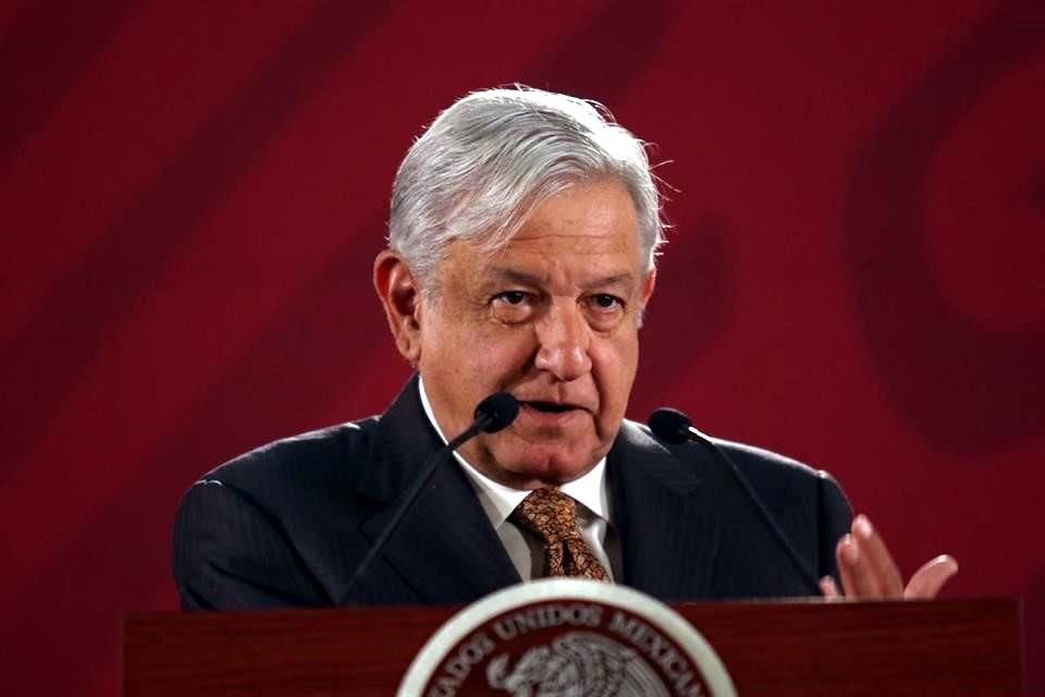 El Presidente Lpez Obrador en su conferencia de prensa en Palacio Nacional.