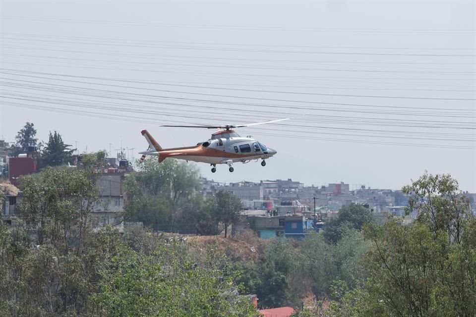 Will se movió entre locaciones en helicóptero.