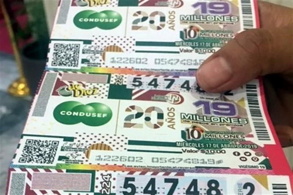 La Condusef celebrará sus 20 años con un billete conmemorativo de la Lotería Nacional.