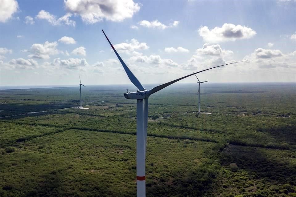 La energía renovable de Mars proviene del parque Eólico del Golfo 1 en Dzilam Bravo, Yucatán.