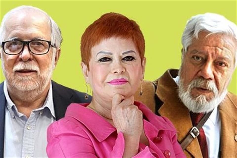 Javier Garciadiego, Minerva Margarita Villarreal y Aldolfo Castañón.