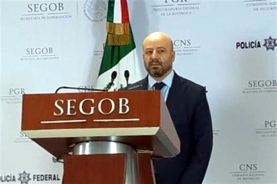 El Comisionado Nacional de Seguridad, Renato Sales, informó sobre la captura.