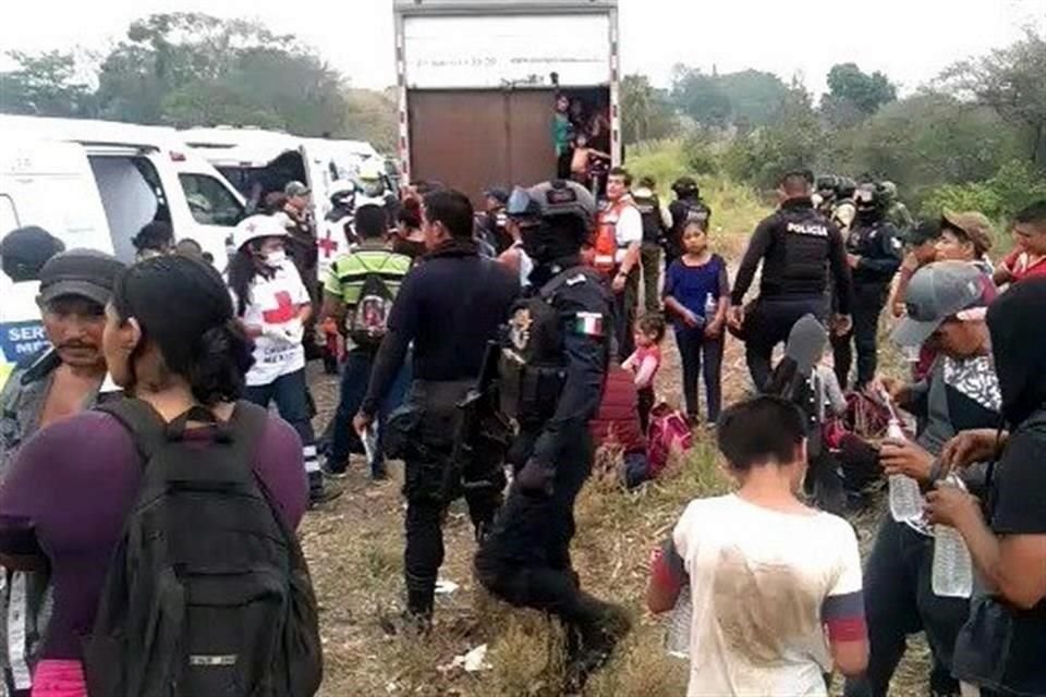 Las personas aseguradas en Veracruz eran en su mayoría originarias de Honduras, El Salvador y Guatemala, se enlistó en reportes locales.