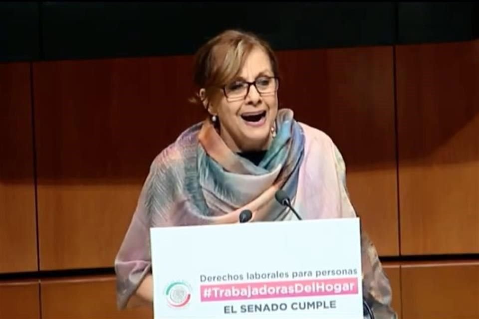 La senadora Malú Mícher dijo que la iniciativa era un acto de justicia social.